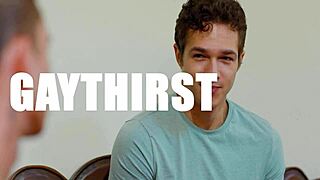 Just turned 18, this gay virgin’s first time is raw DEFLORATION!