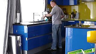 Horny teens suck dads' cocks and get fucked