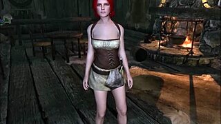 Triss Merigold Rips Clothes in Hot Spring Fantasy!