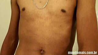 Watch that well-endowed guy shower and get sucked by the pink guy?