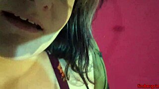 POV ASMR blowjob features sloppy sucking, spitting, and handjob in studio. 💦