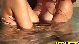 Hey, wanna watch gorgeous lesbians making out and fingering underwater in the pool? So hot!