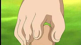 legend of the pervert chikan footjob scene