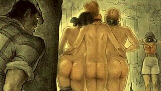 Vintage Erotic Illustrations Showcase Classic Anime and Hentai Art Styles