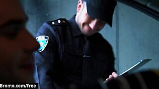 Why does that twinky boy seduce the muscular police officer to suck his monster cock and fuck his tight ass bent over?