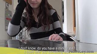 european amateur flashes and fucks in public car