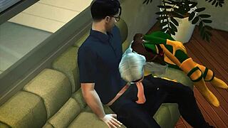 mystique in 3d hentai preview with black anime sex