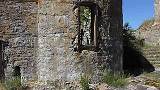 Nude shooting at abandoned military base, totleben island 4