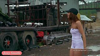 Great Camel Toe And Big Ass In Tight White Suit By Jeny Smith!