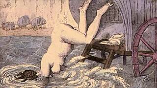 i'm totally obsessed with these vintage erotic cartoon drawings from way back