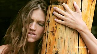 she played with her pussy outdoor under the sun. that cute babe reached an intense orgasm with her toy.