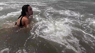 Hey, wanna know what we did with this nymph at the beach?