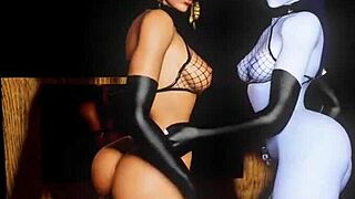 Street Fighter dolls fight and moan in the graveyard