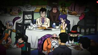 In dragon ball divine adventure part 43, the goddess performs a tit job.