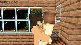 我的暗恋对象邀请我来激烈放学后Minecraft后入式动画