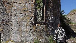 Nude shooting at abandoned military base, totleben island 4