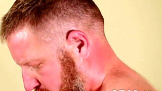 Bearfilms cub Ronan Delaney sucks cock and fucks gay ginger, so hot!