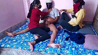 real threesome with friend banging girlfriend hard