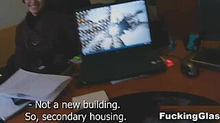 Quick teen quickie with glasses and a hot blowjob deal 😈