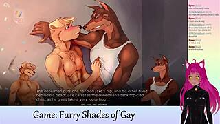 Vtuber LewdNeko's first ever Furry Shades of Gay livestream