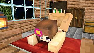 我的暗恋对象邀请我来激烈放学后Minecraft后入式动画