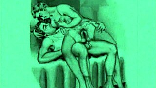 I-I love vintage erotic animation with antique cartoons and retro hentai