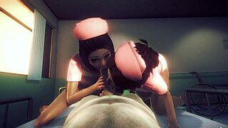 3D animation HS2 featuring two nurses 😊