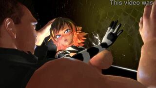 Anime Cow Girl Pounded Hard Against The Cage