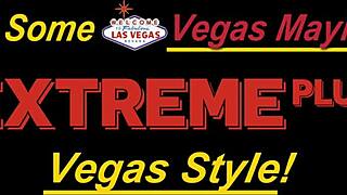 Young Latina in Vegas bondage with vibrator and anal toys