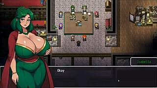 In the lost lagoon harem game, a cute girl with huge tits slips into the bathtub and reveals her wet pussy.