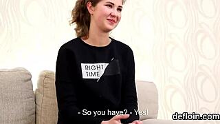 Cuddly Sweetie Opens Tight Slit for First Hardcore Experience