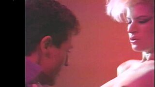 Blonde Porn Star Lois Ayres Shakes Ass In Striptease Before Stage Fucking.