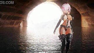 mashu kyreilight mmd lupin r18 anime tits
