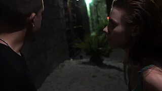 teen 18+ in public reality setting gets roughly handled while bent over