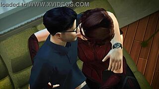 mystique in 3d hentai preview with black anime sex