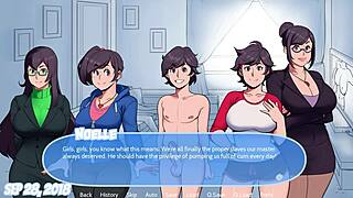 guy dominates step mother and sisters in bdsm doggystyle creampie