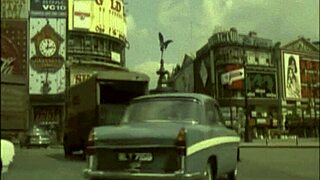 Black on black vintage scene