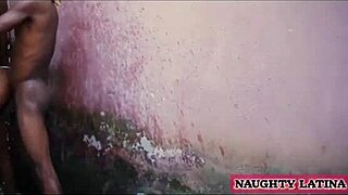 Does the african hot wife enjoy neighbour's big black cock?