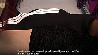 Wvm 192 interview goes smoothly with brunette in 3d cartoon