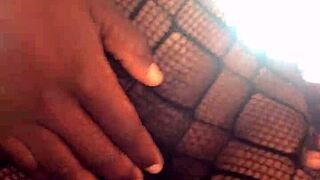 18-Year-Old Ebony Stripped and Banged Hard in Her Stockings