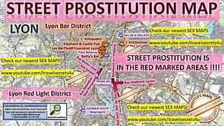 Lyon France Teen Blowjob in Brothel Street Action