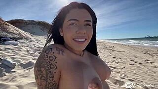 Hot milf enjoys outdoor sex without condoms on her ass