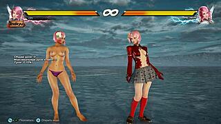 Alisa from Tekken 7 shows naked boobs?