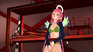 pink hair girl loses virginity in 3d hentai first time