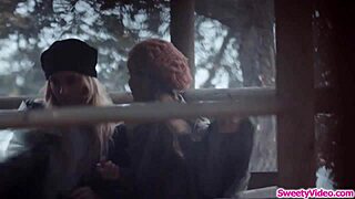 runaway chick licking bff pussy