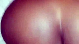 Amateur black female getting bent over in doggystyle action