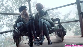 runaway chick licking bff pussy