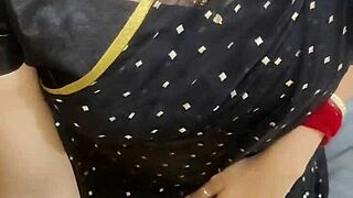 Beautiful Indian housewife in hot amateur action with stepson and his friend