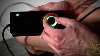 i’m so into this rim chair setup with bondage and toys for wild action