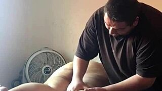 mature bbw receives massage